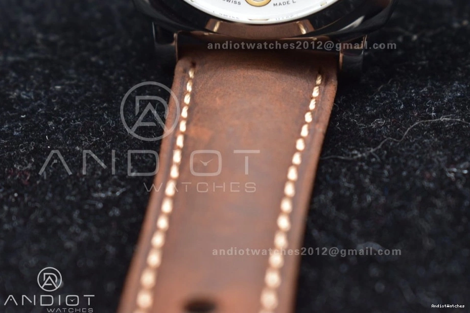 Luminor Strap Brown Edition Asso on Best White Due Dial Bold VSF 977 PAM1046 AXXXIV 0714